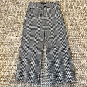Banana Republic wide leg plaid pants